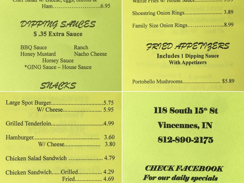 Get It-N-Go Menu