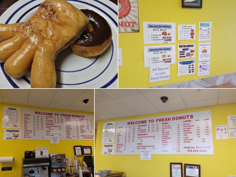 Fresh Donuts Menu