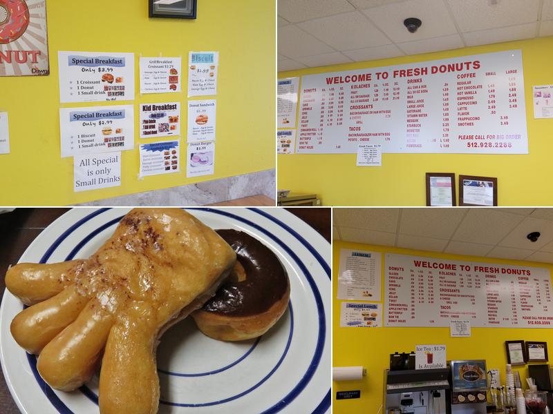 Fresh Donuts Menu
