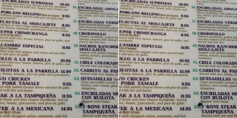 Rancho El Molcajete Menu