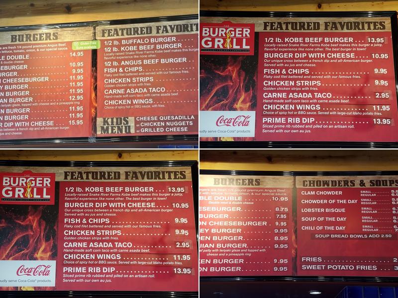 Burger Grill Menu