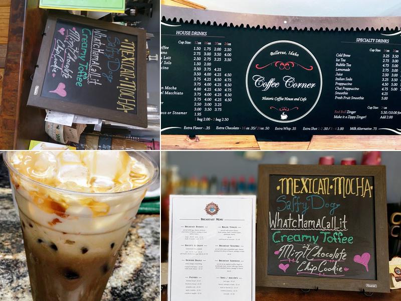 Coffee Corner Cafe Menu