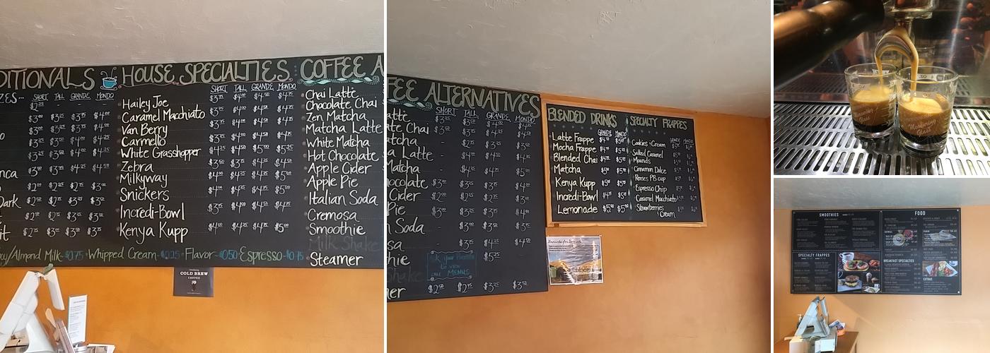 Hailey Coffee Co Menu