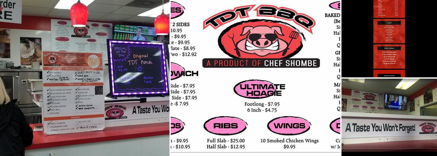 TDT BBQ Menu