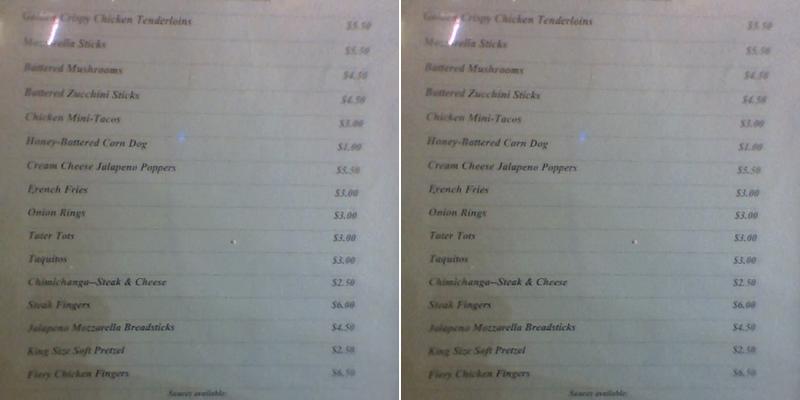 Gem State Bar Menu