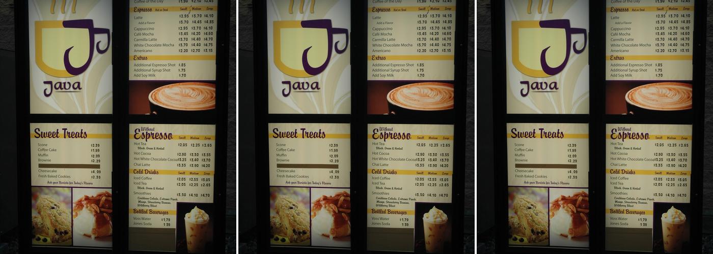 JJ Java Menu