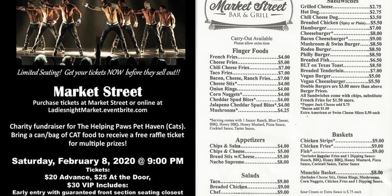 Market Street Inc Menu