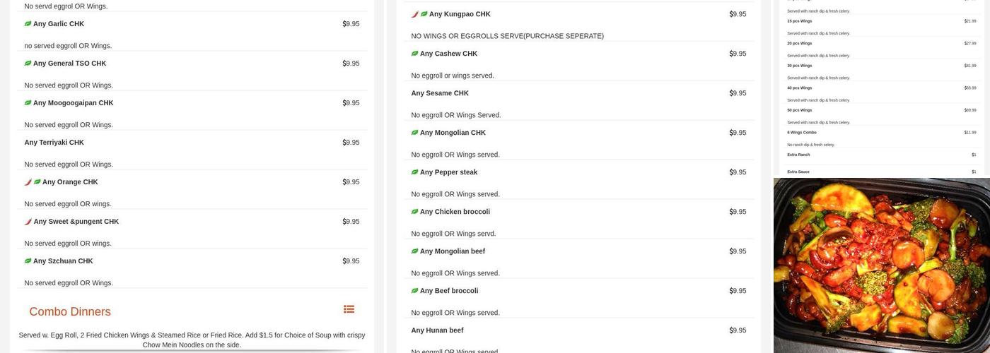 EggyMon Kitchen Menu