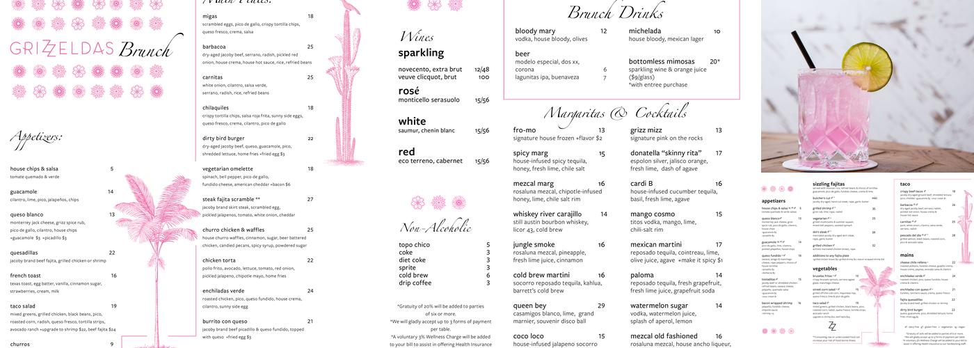 Grizzelda's Menu