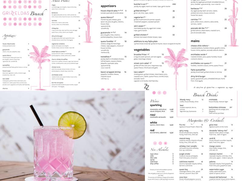 Grizzelda's Menu