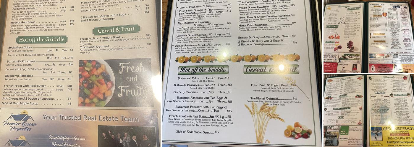 Good Harvest Cafe Menu