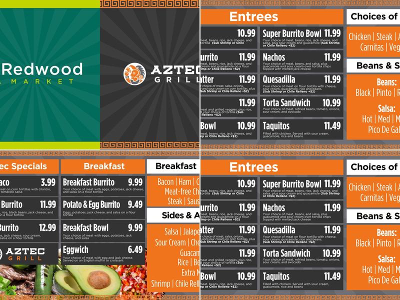 Aztec Grill Menu
