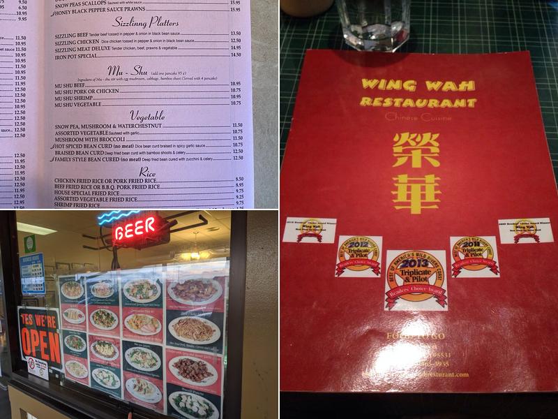 Wing Wah Menu