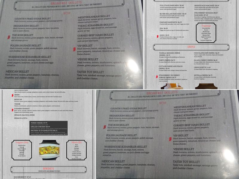 The Breakfast Co. Menu