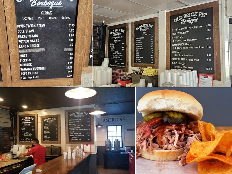 Old Brick Pit Barbeque Menu