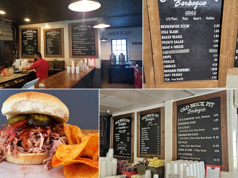 Old Brick Pit Barbeque Menu