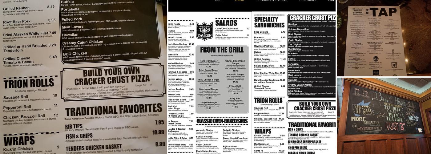 Trion Tavern Menu