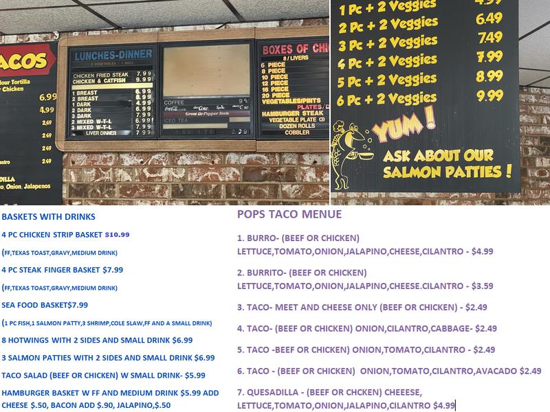 Pops Menu
