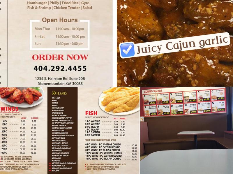 A1 Wings Menu