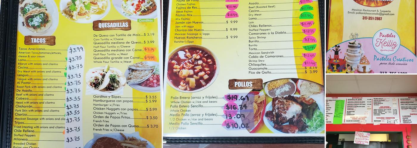 Pollo Michoacano # 2 Menu