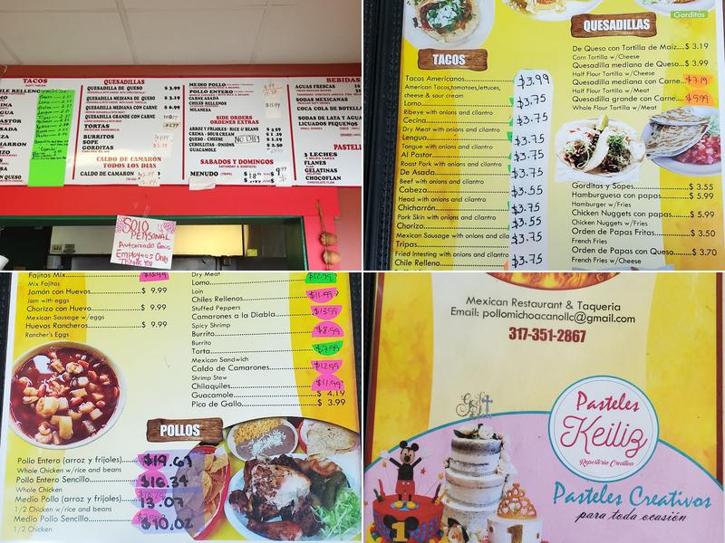 Pollo Michoacano # 2 Menu