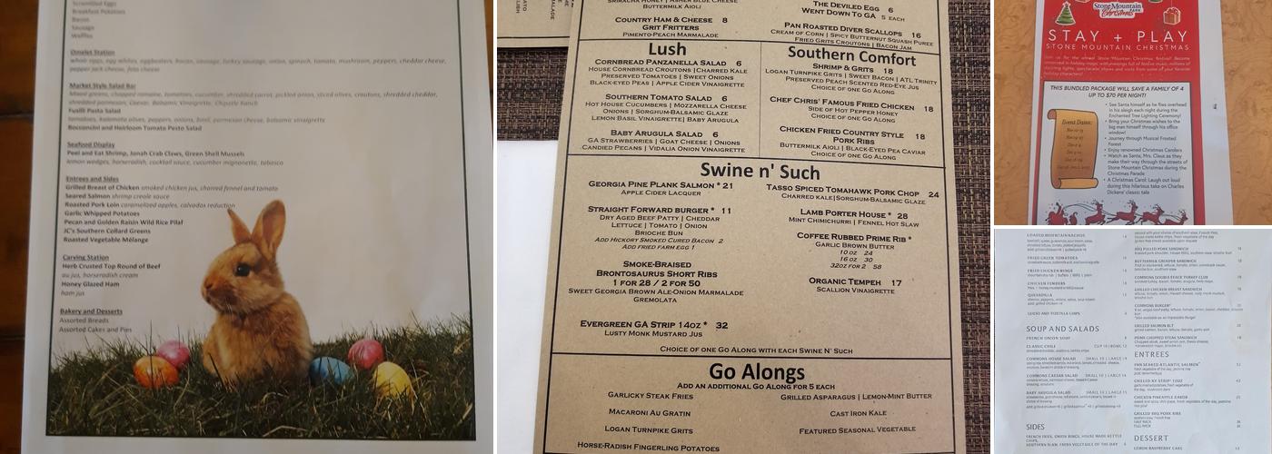 The Commons Restaurant Menu