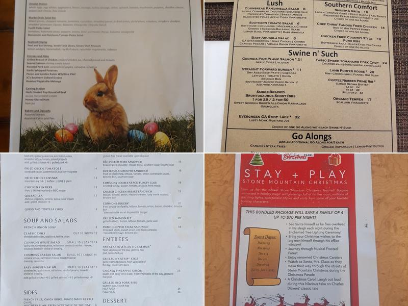 The Commons Restaurant Menu