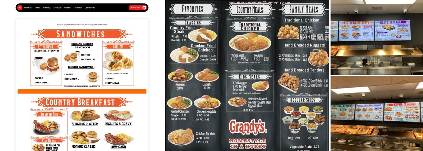 Grandy's Menu