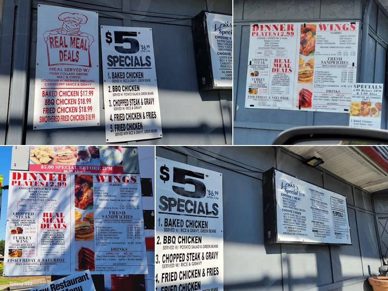 Lewis's Little This Little That Menu