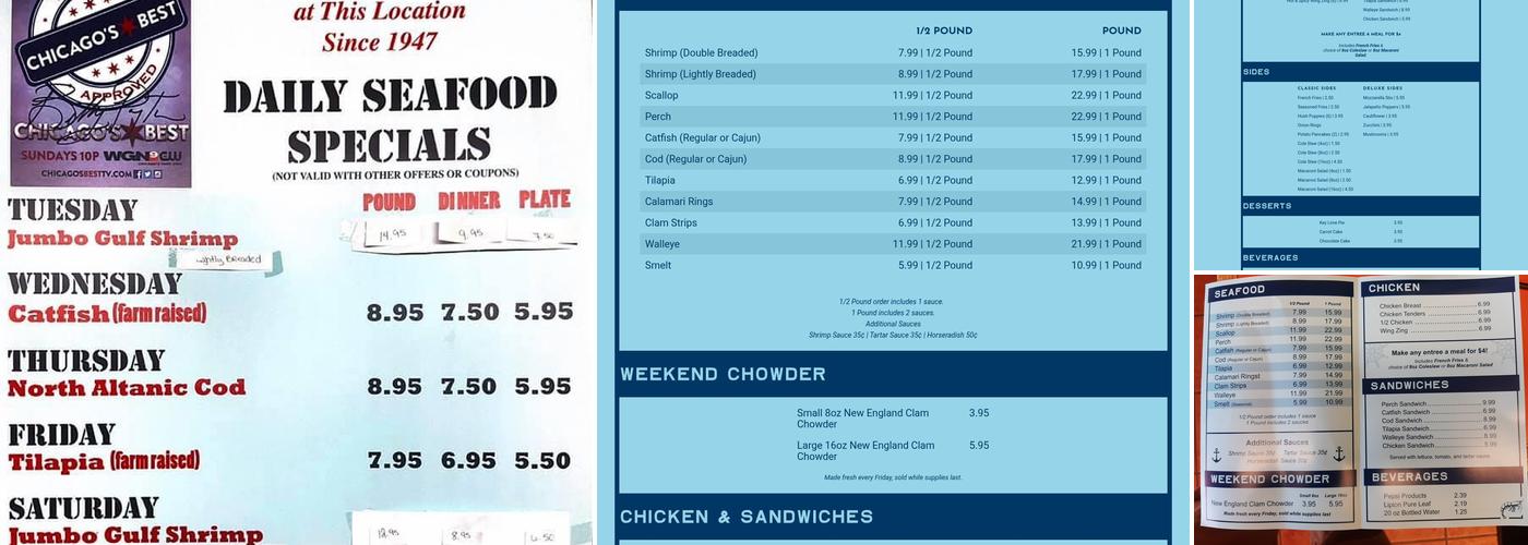 Johnson's Fish & Shrimp Menu