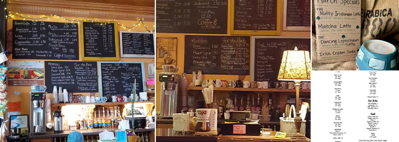 Cherry Ghost Coffeehouse Menu