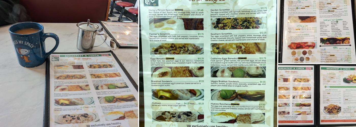 Eel River Cafe Menu