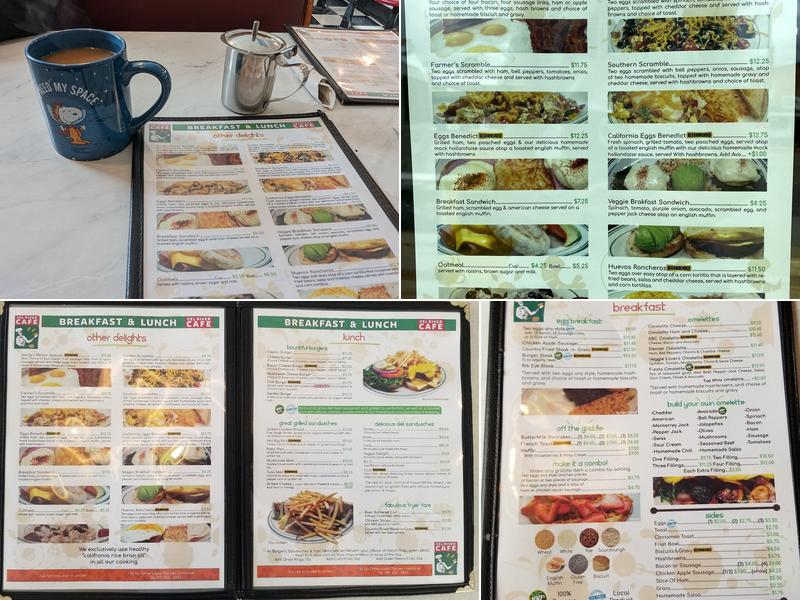 Eel River Cafe Menu
