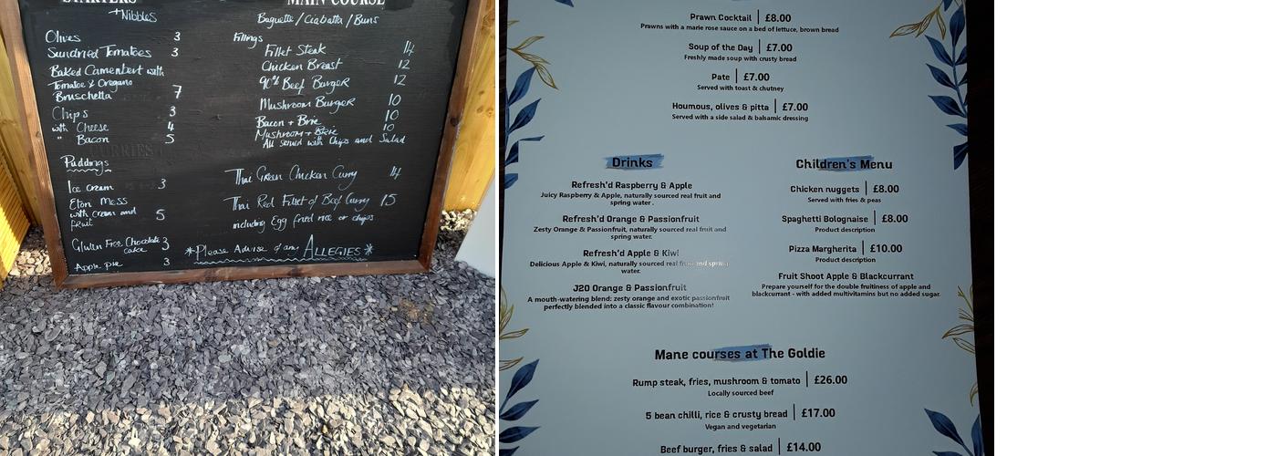 The Golden Lion Inn Menu