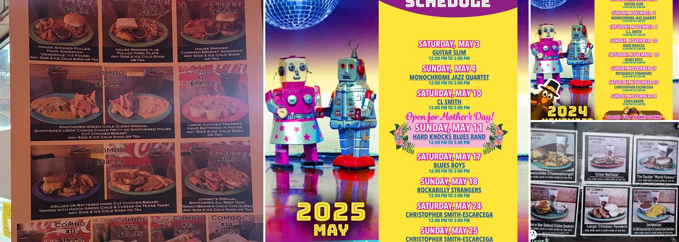 Sparky's Burgers and BBQ Menu