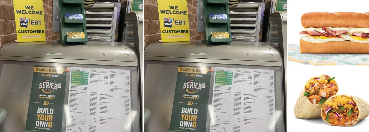 Subway Menu