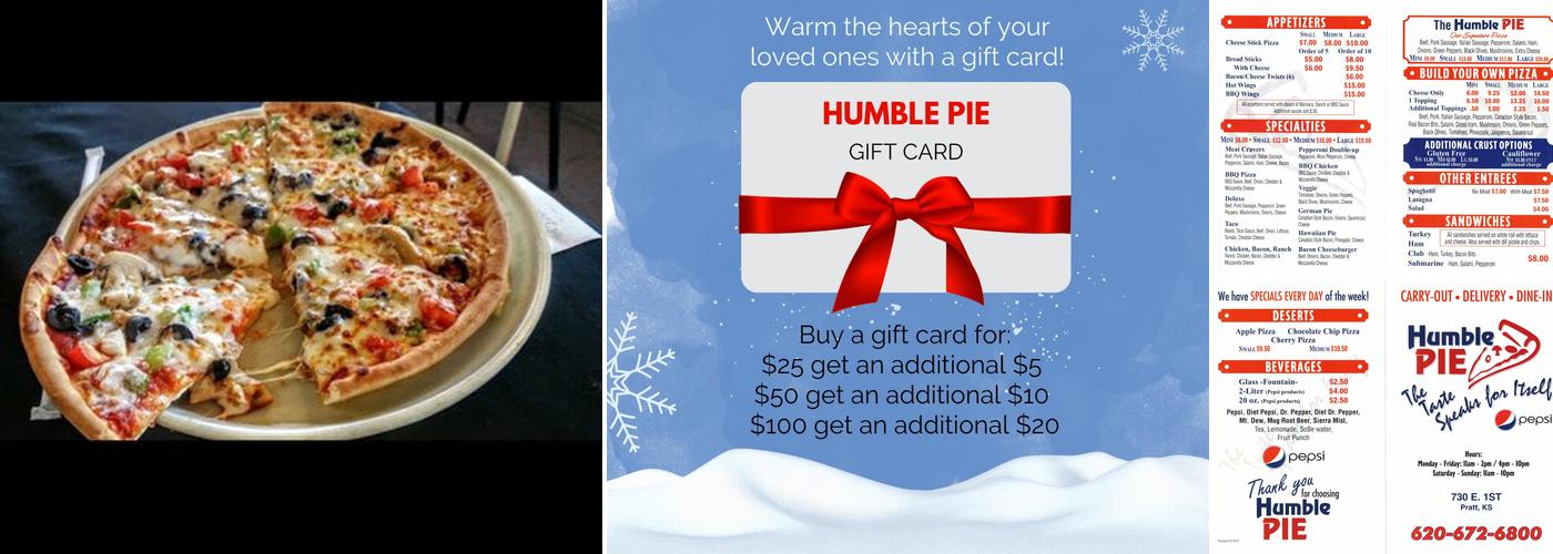 Humble Pie Menu