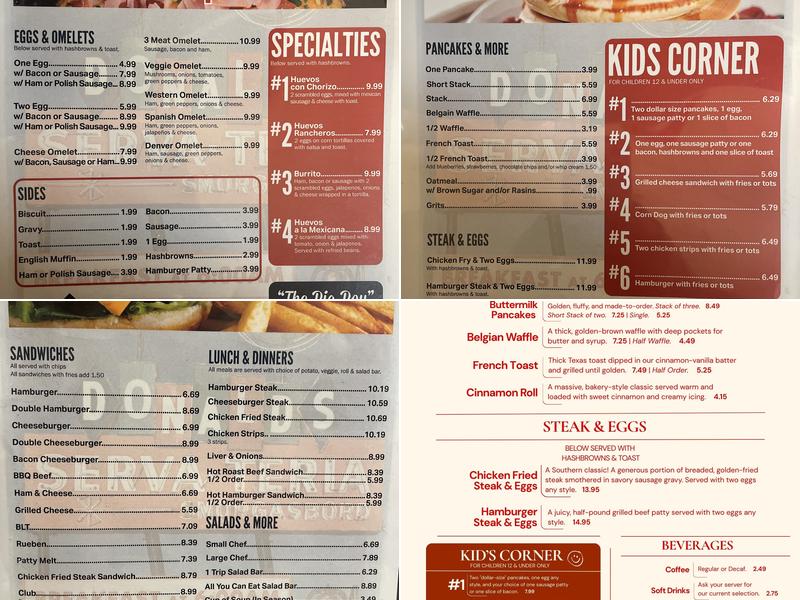 Serva-Teria Menu