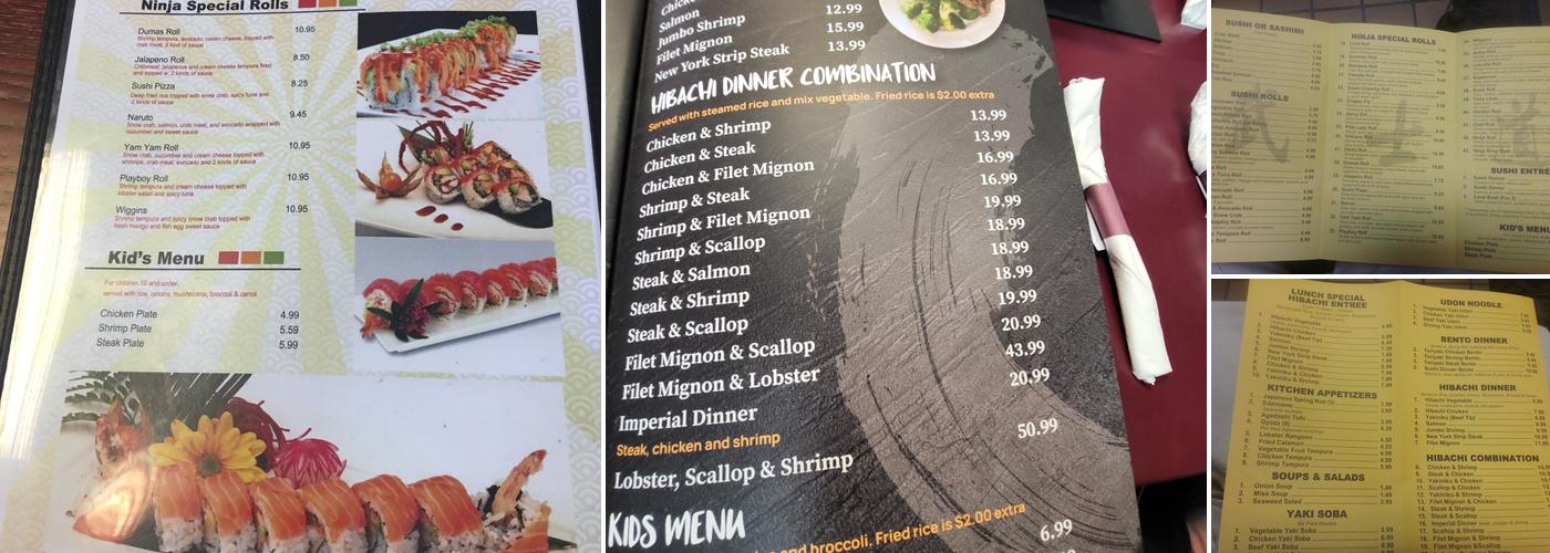 Tomi Sushi Menu