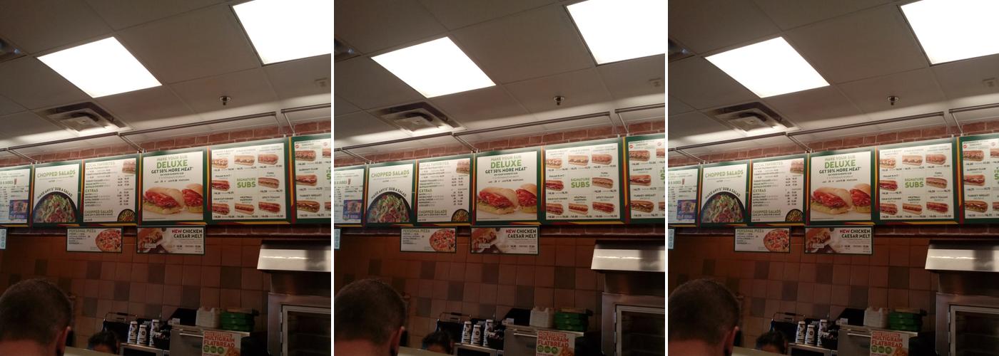 Subway Menu