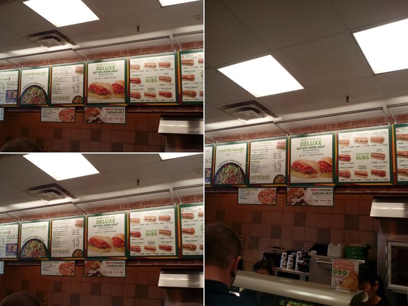 Subway Menu