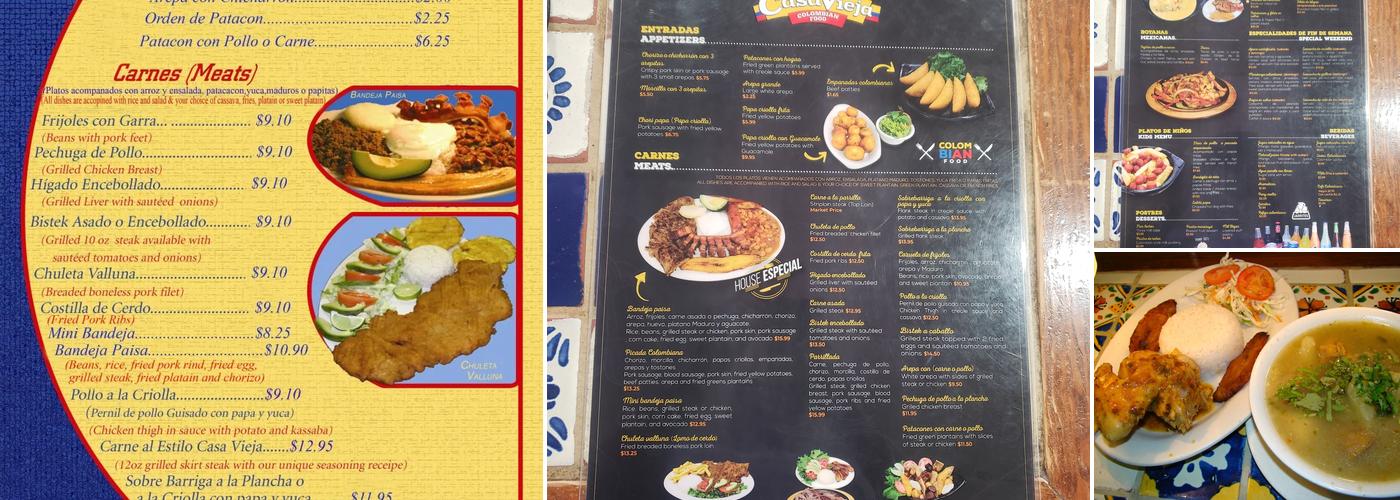 Casa Vieja Menu
