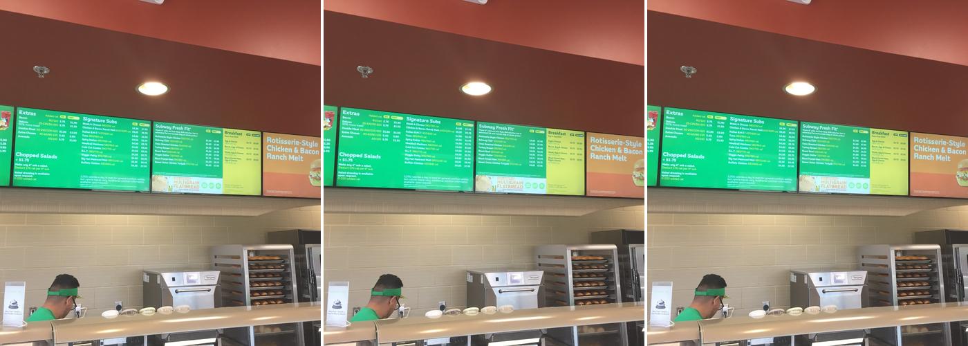 Subway Menu