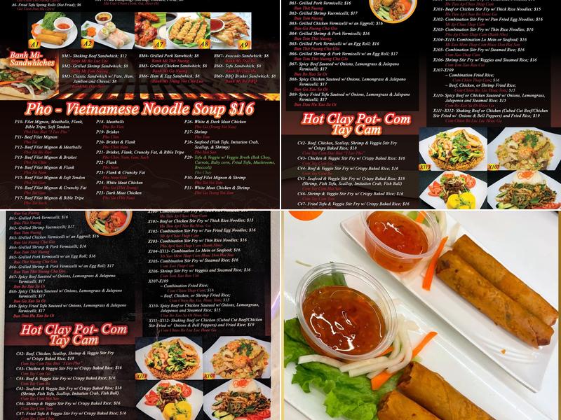 Master Pho Menu