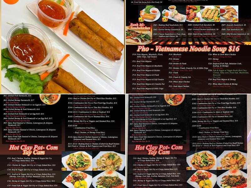 Master Pho Menu