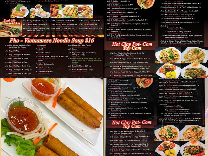Master Pho Menu