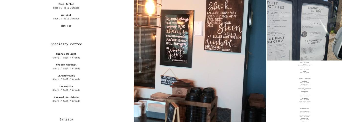 Daily Grind - Teacher's Lunch Box Menu