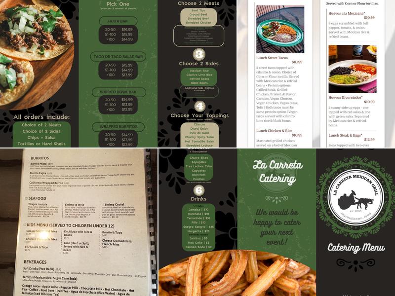 La Carreta Mexican Grill Menu