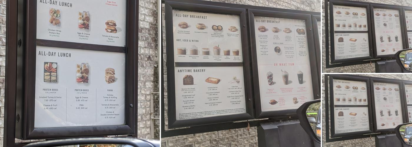 Starbucks Menu