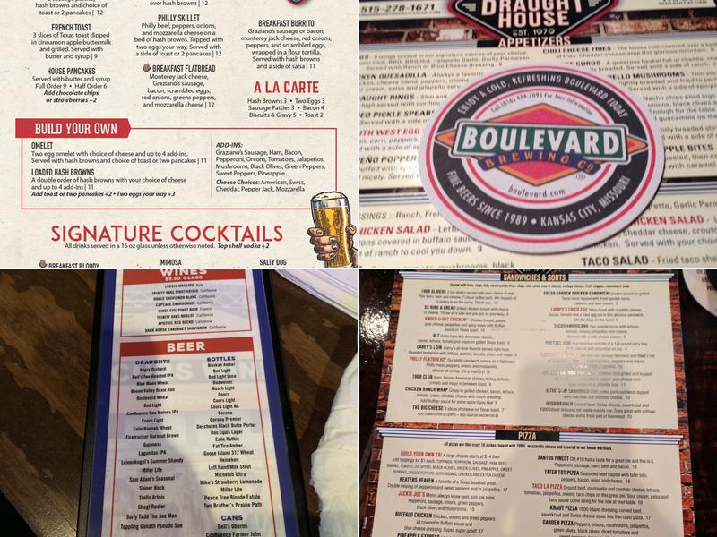 1908 Draught House Menu